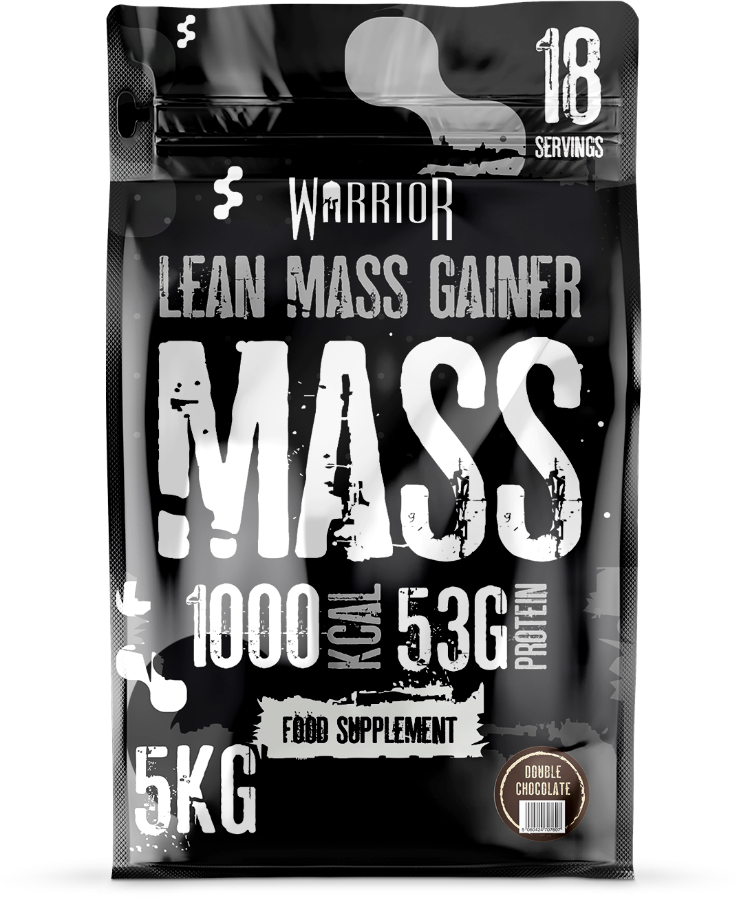 Warrior Mass Lean Mass Gainer Double Chocolate – 5 kg zak