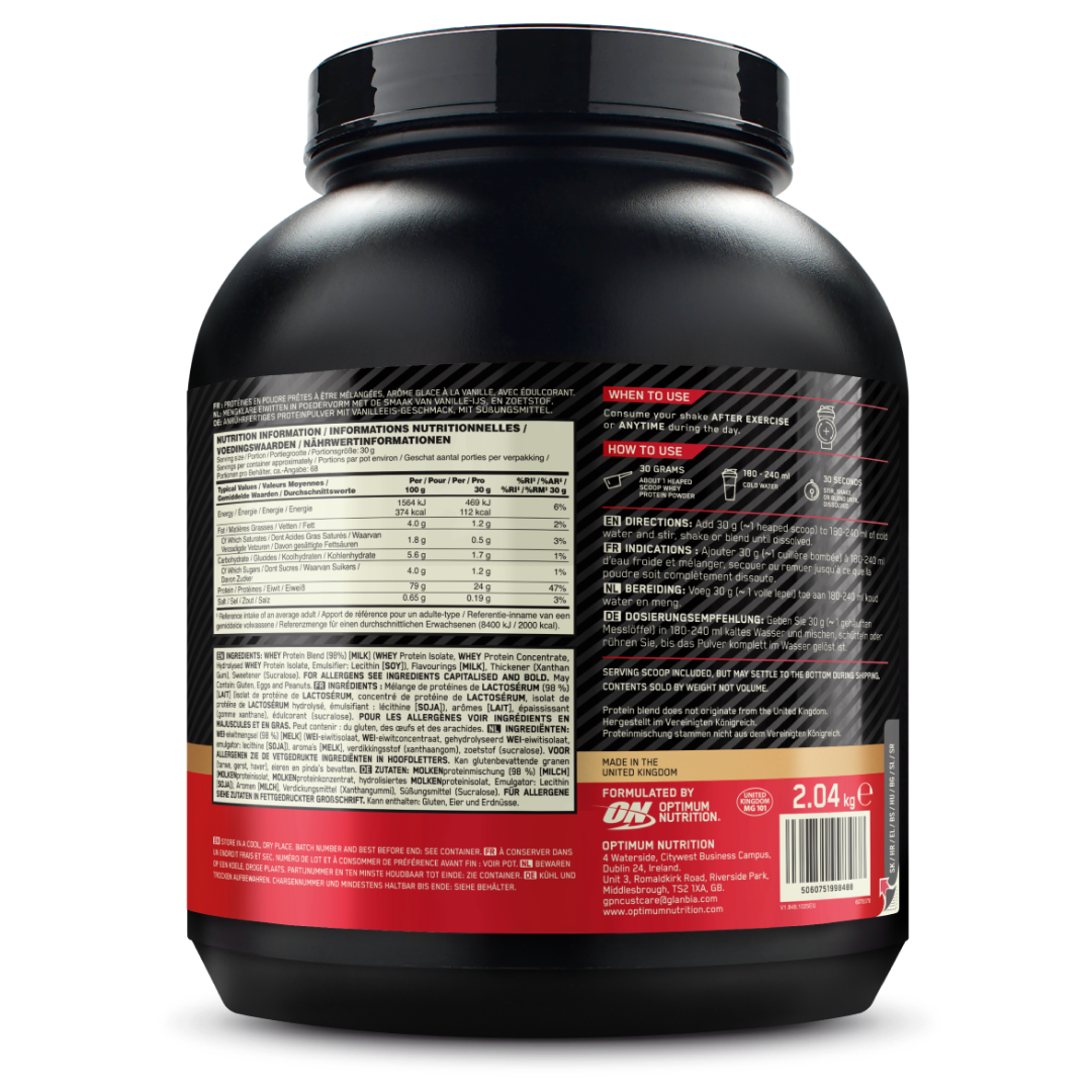 Optimum Nutrition Gold Standard 100% Whey - 2000 g - Vanilla Ice Cream