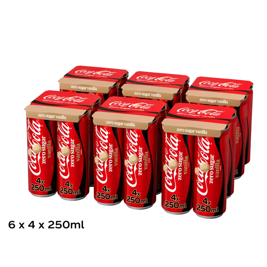 Coca Cola Vanilla Zero Sugar - 24 x 250 ml