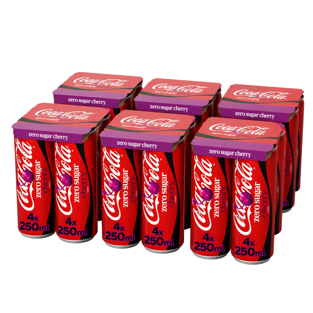 Coca Cola Cherry Zero Sugar - 24 x 250 ml