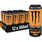 Monster Energy Rehab Peach Tea (12 x 500 ml)
