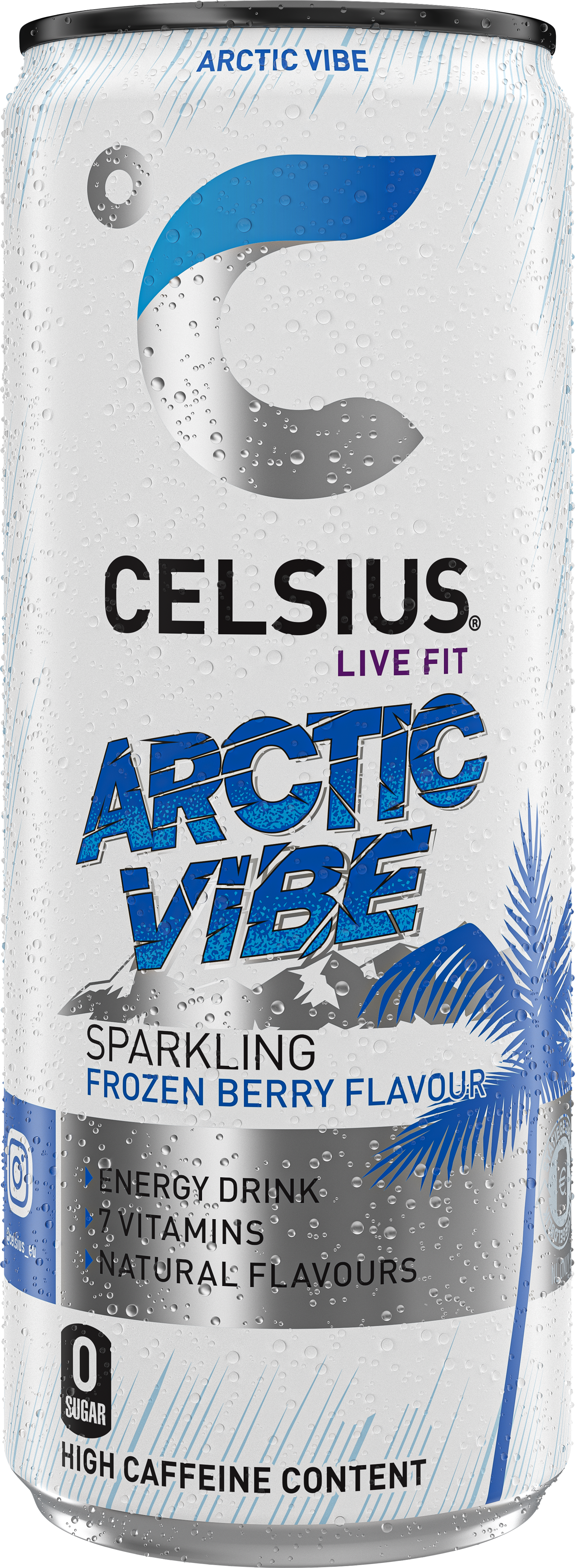 Celsius Sparkling Energy Drink - 12 x 250 ml - Artic Vibe