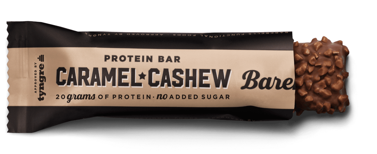 Barebells Protein Bar Caramel & Cashew eiwitreep - verpakking voorzijde
