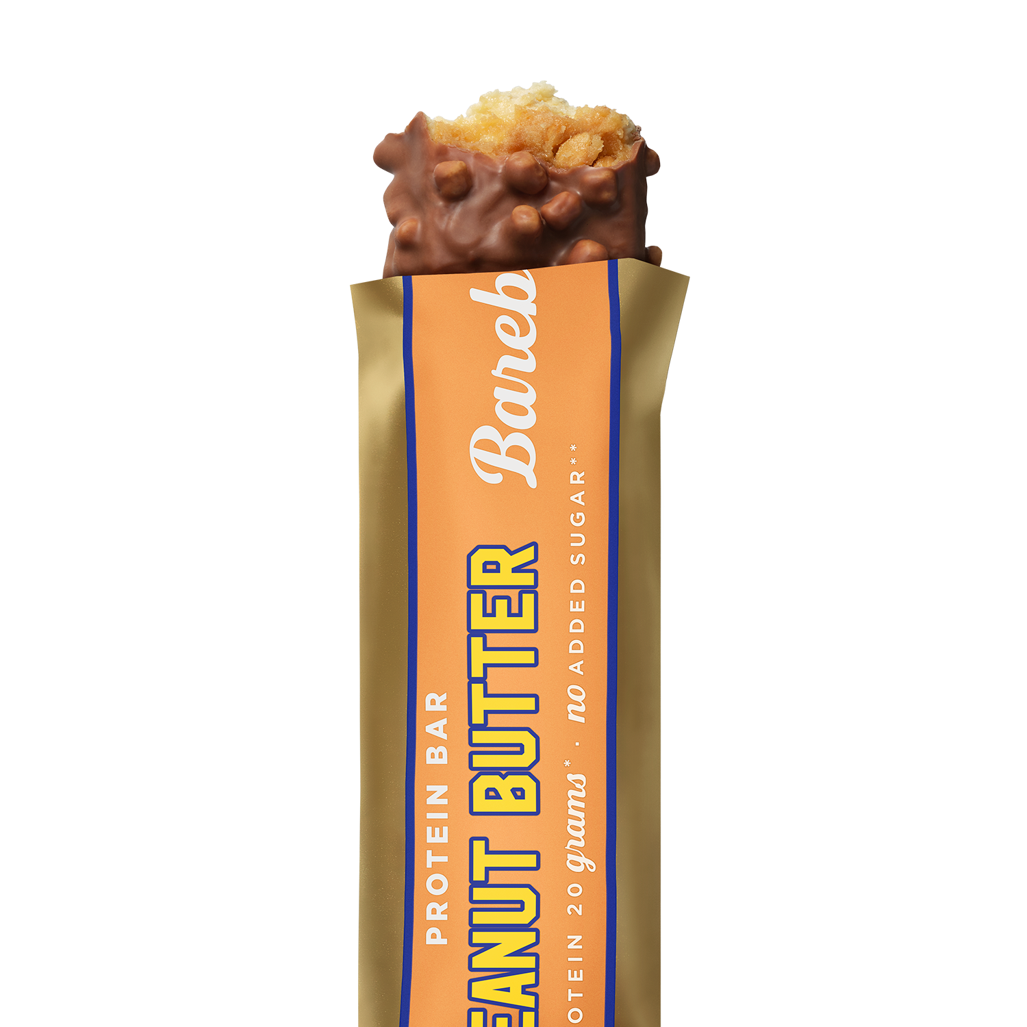 Barebells Protein Bar Peanut Butter eiwitreep - packshot met zichtbare vulling