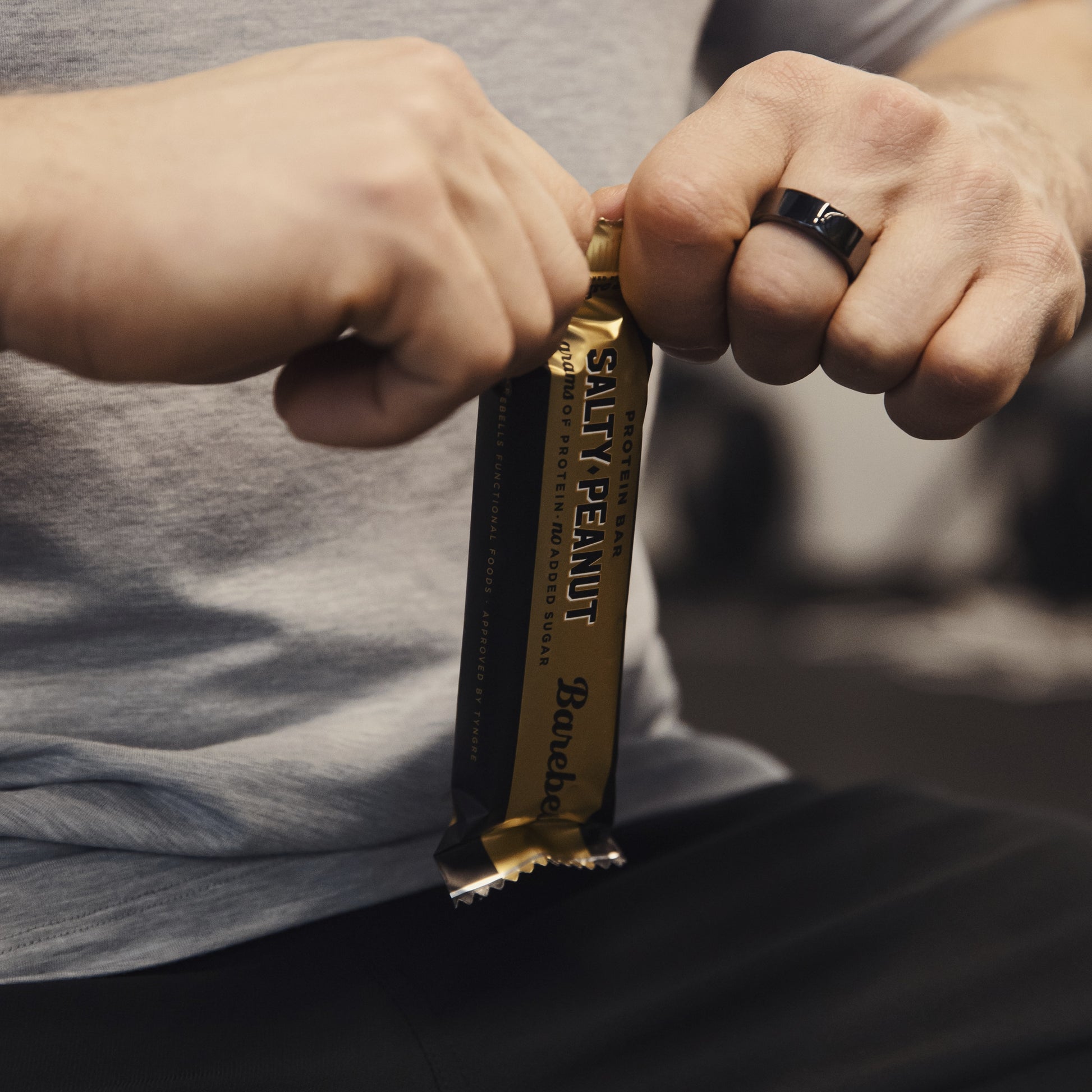 Barebells Protein Bar Salty Peanut eiwitreep - sfeerfoto