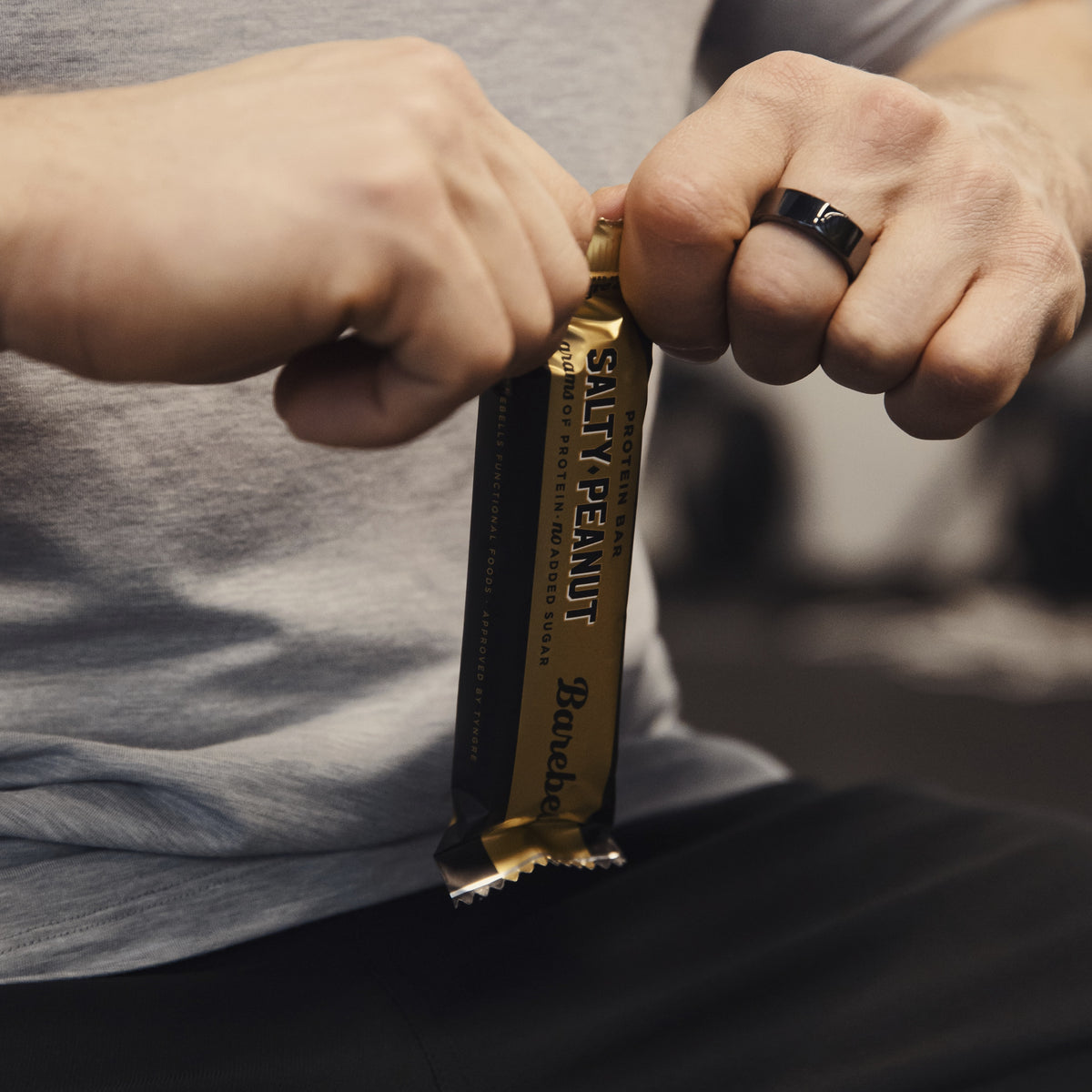 Barebells Protein Bar Salty Peanut eiwitreep - sfeerfoto