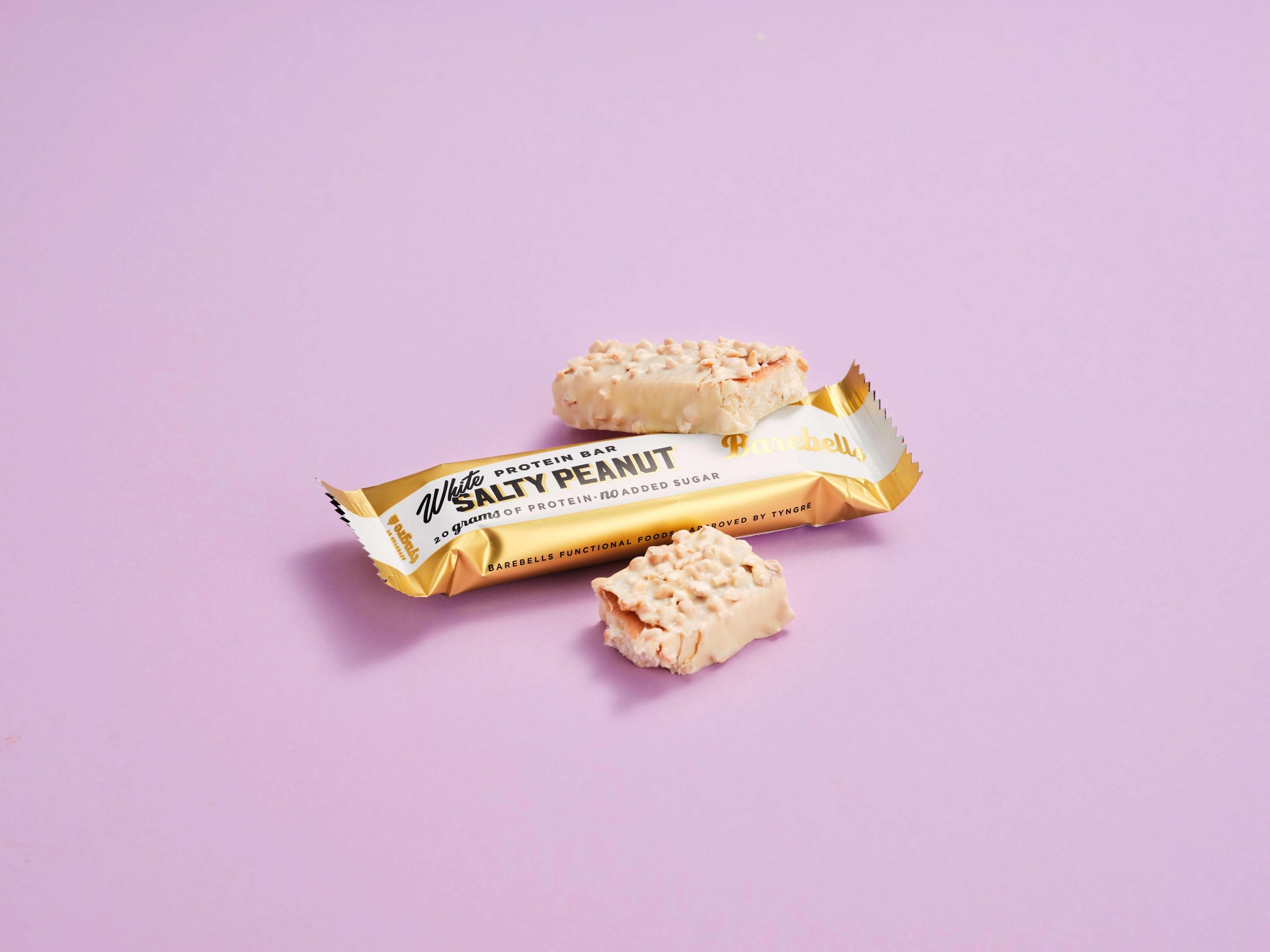 Barebells Protein Bar White Salty Peanut eiwitreep - sfeerfoto