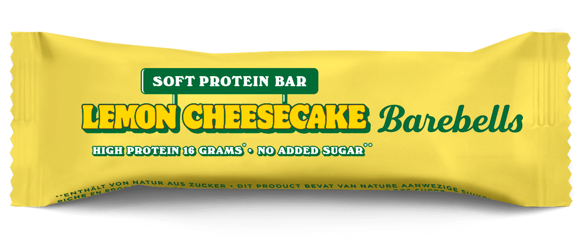 Barebells Soft Protein Bar Lemon Cheesecake eiwitreep - verpakking voorzijde