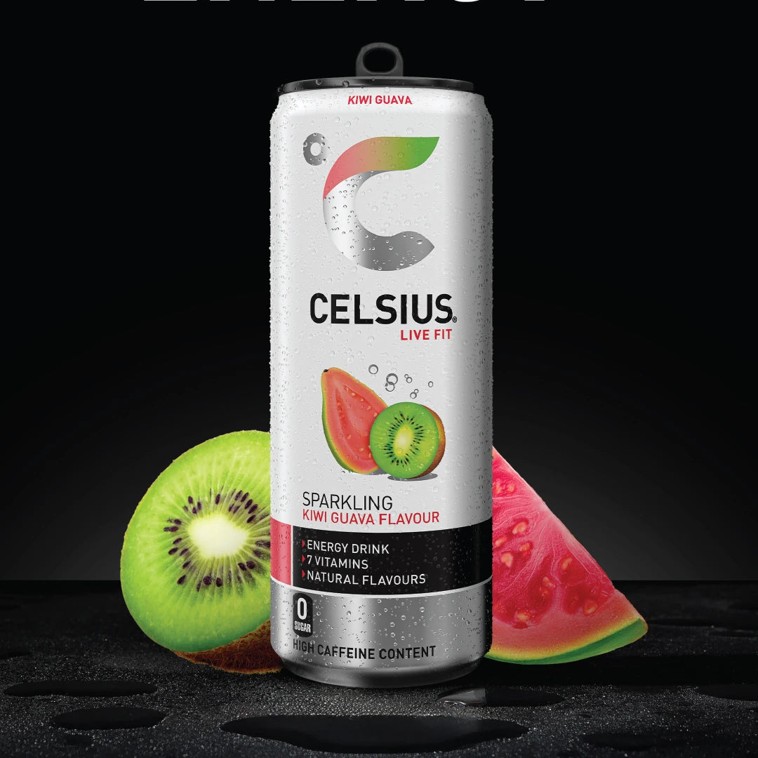 Celsius Sparkling Energy Drink Kiwi Guava – sfeerfoto