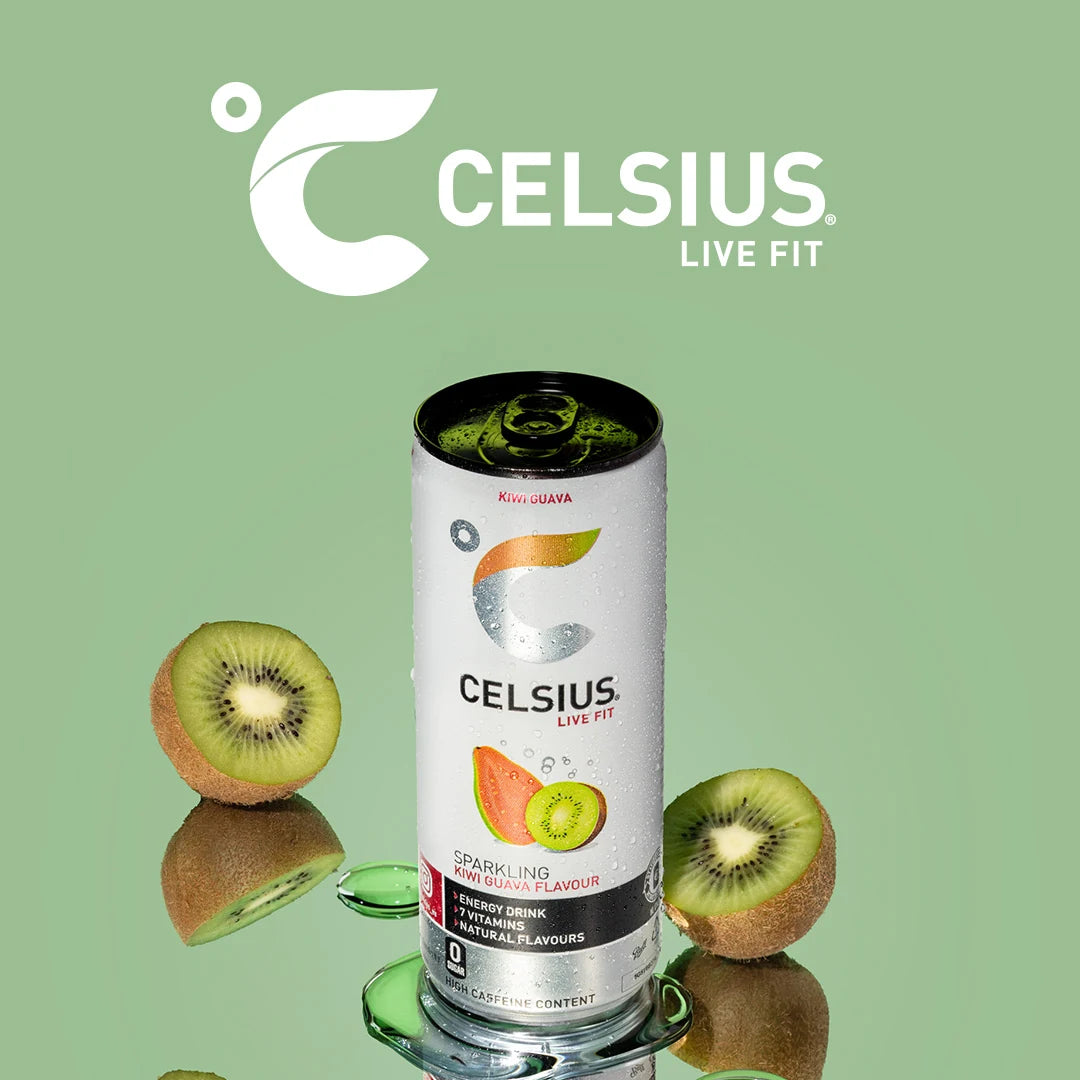 Celsius Sparkling Energy Drink Kiwi Guava – sfeerfoto