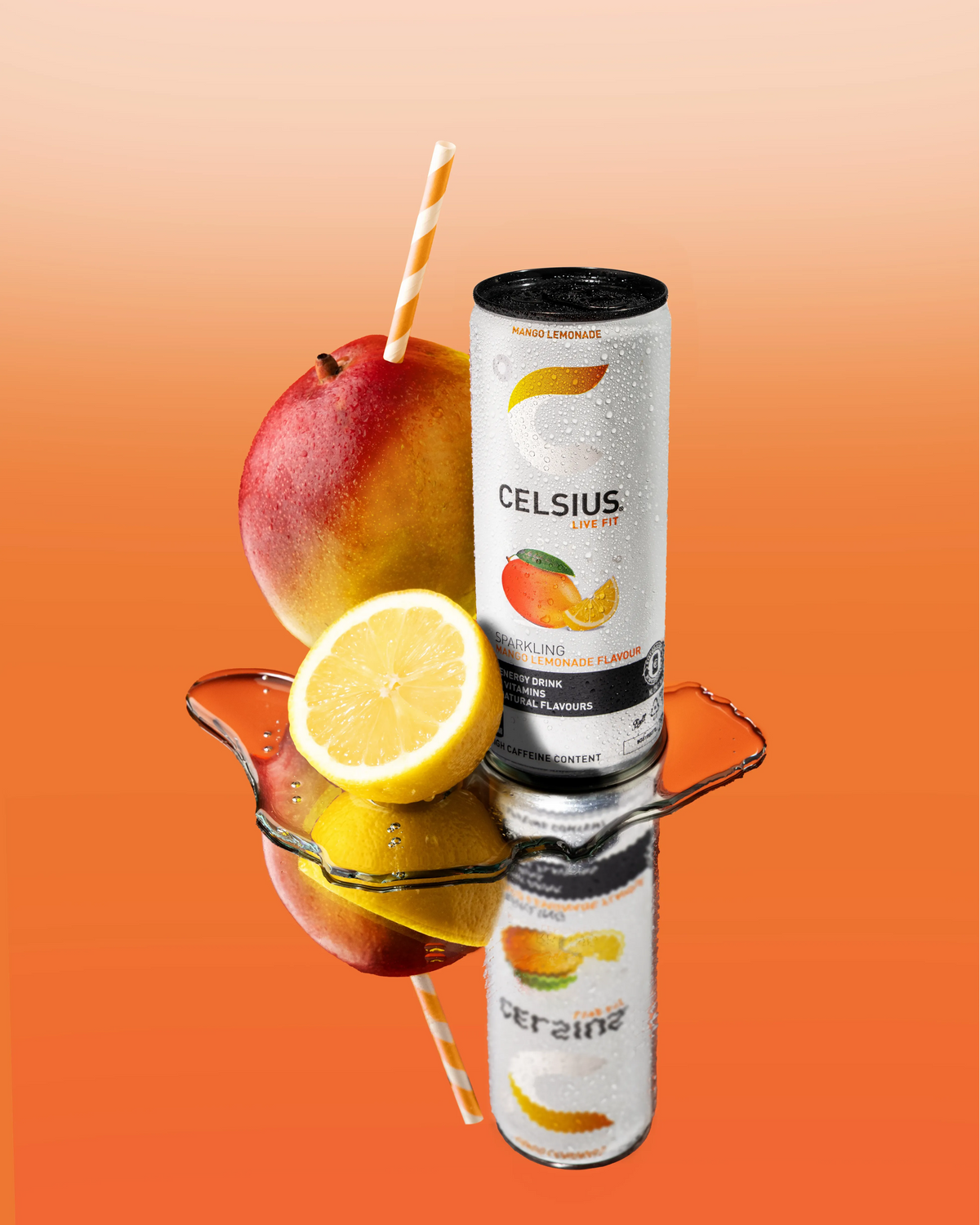 Celsius Sparkling Energy Drink Mango Lemonade – sfeerfoto