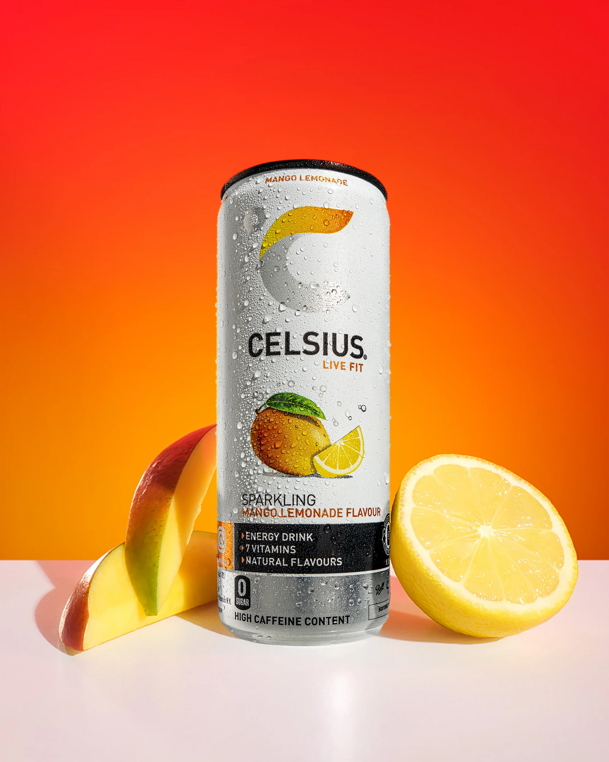 Celsius Sparkling Energy Drink Mango Lemonade – sfeerfoto