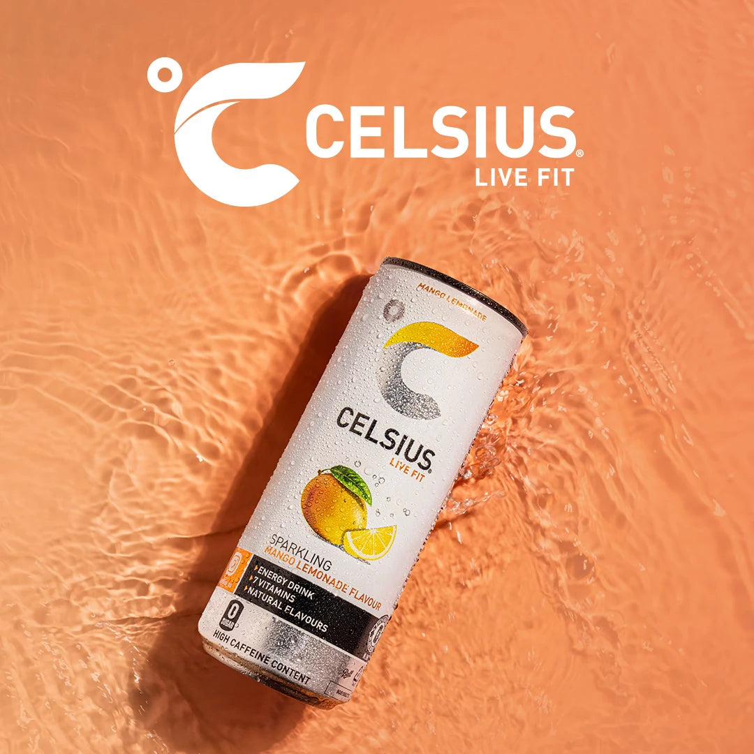 Celsius Sparkling Energy Drink Mango Lemonade – sfeerfoto