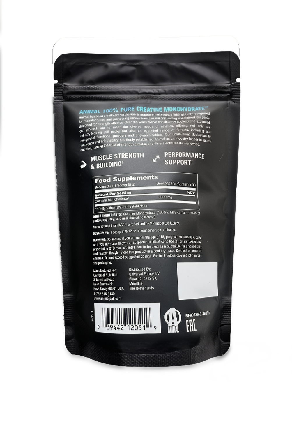 Animal Creatine Powder - 150 g