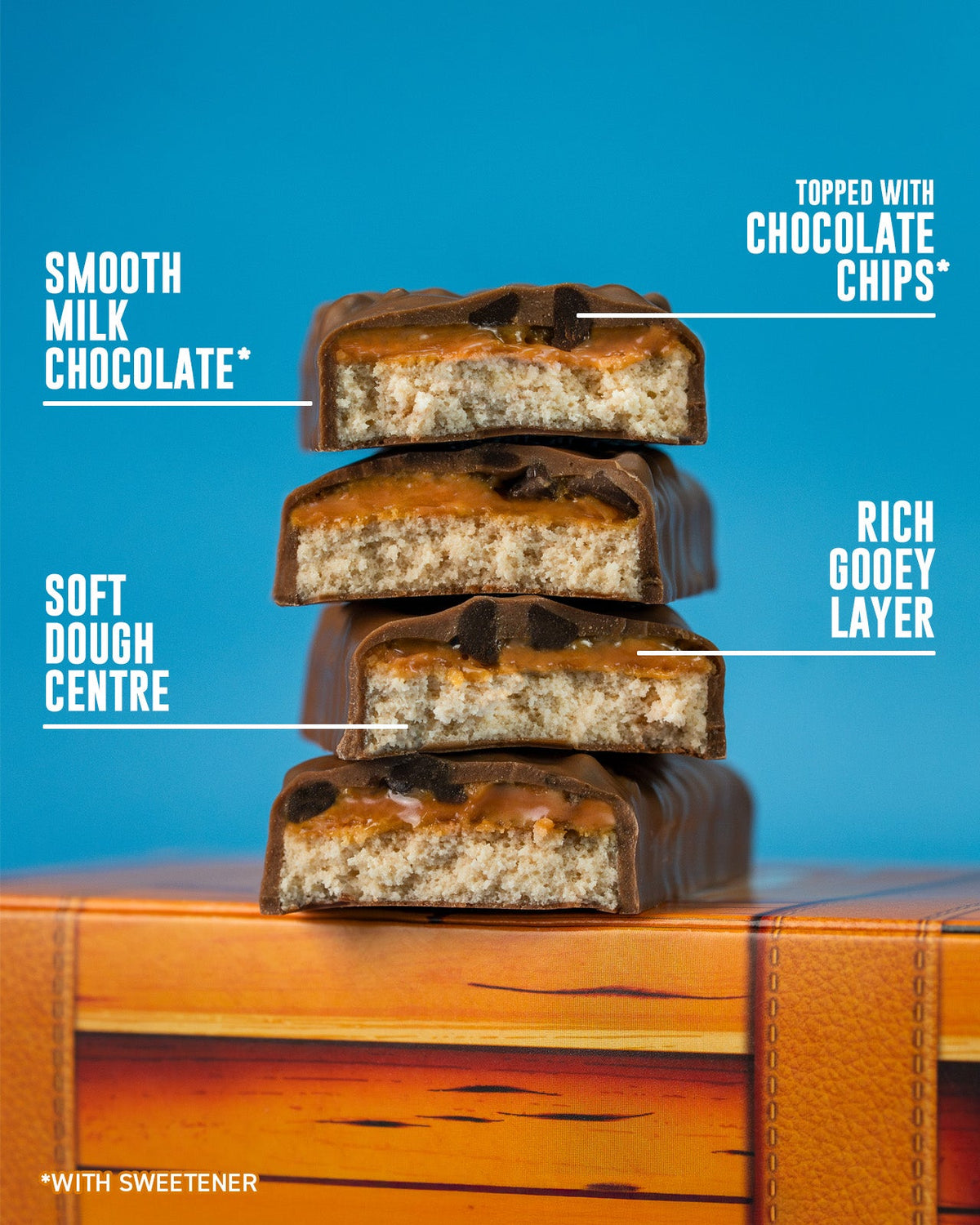 Grenade Protein Bar Chocolate Chip Cookie Dough eiwitreep – doorsnede met kenmerken