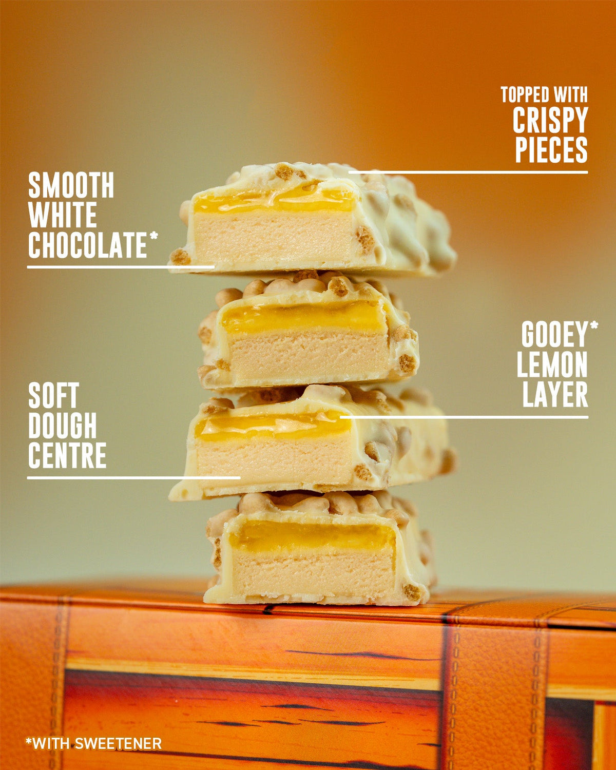 Grenade Protein Bar Lemon Cheesecake eiwitreep – doorsnede met kenmerken