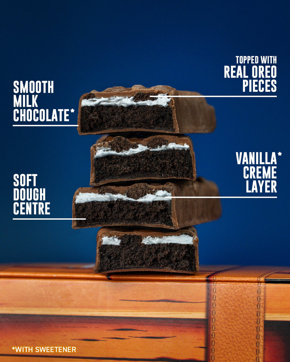 Grenade Protein Bar Oreo eiwitreep – doorsnede met kenmerken