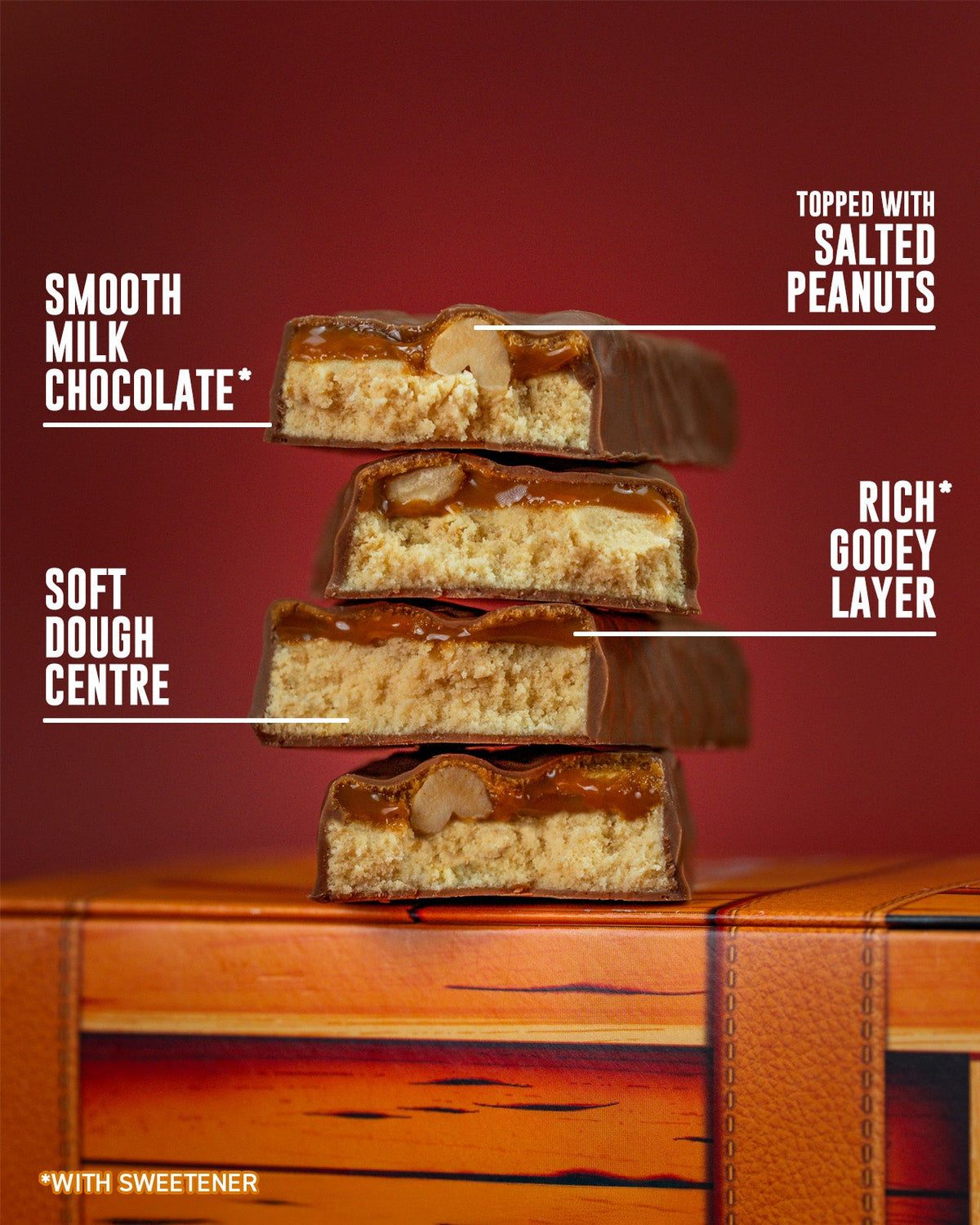 Grenade Protein Bar Peanut Nutter eiwitreep – doorsnede met kenmerken