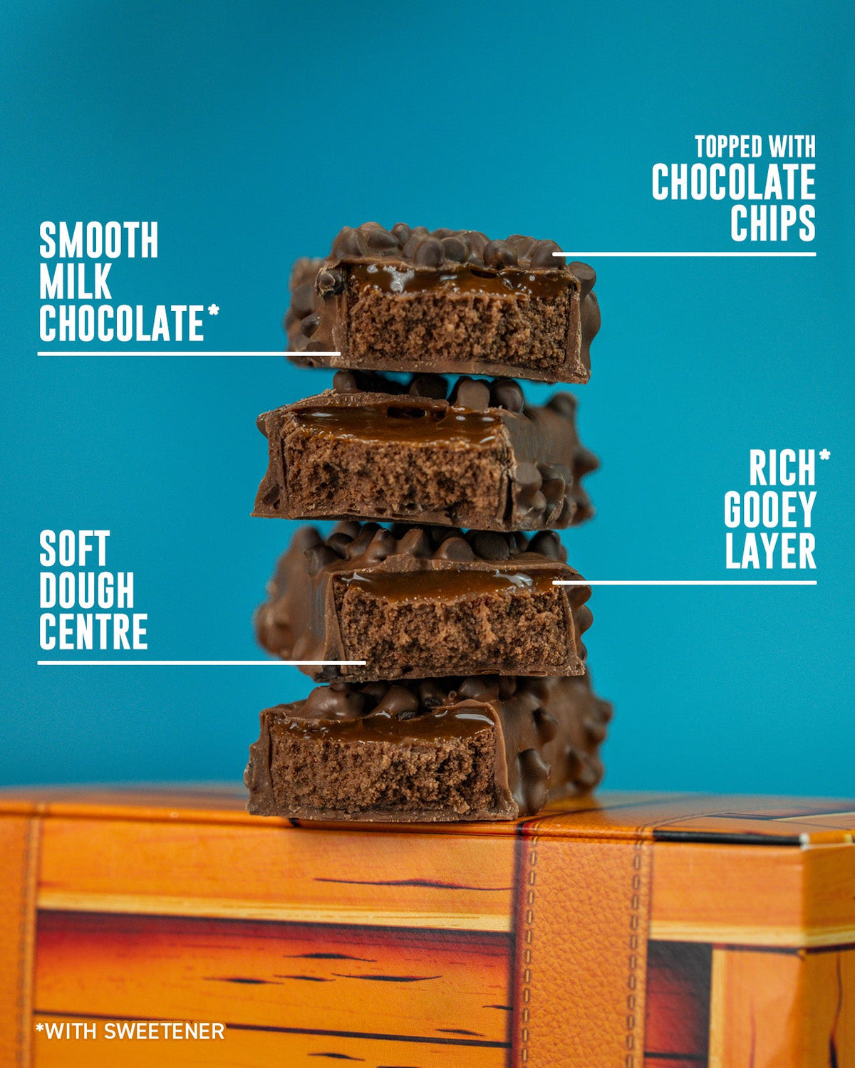 Grenade Protein Bar Salted Caramel eiwitreep – doorsnede met kenmerken