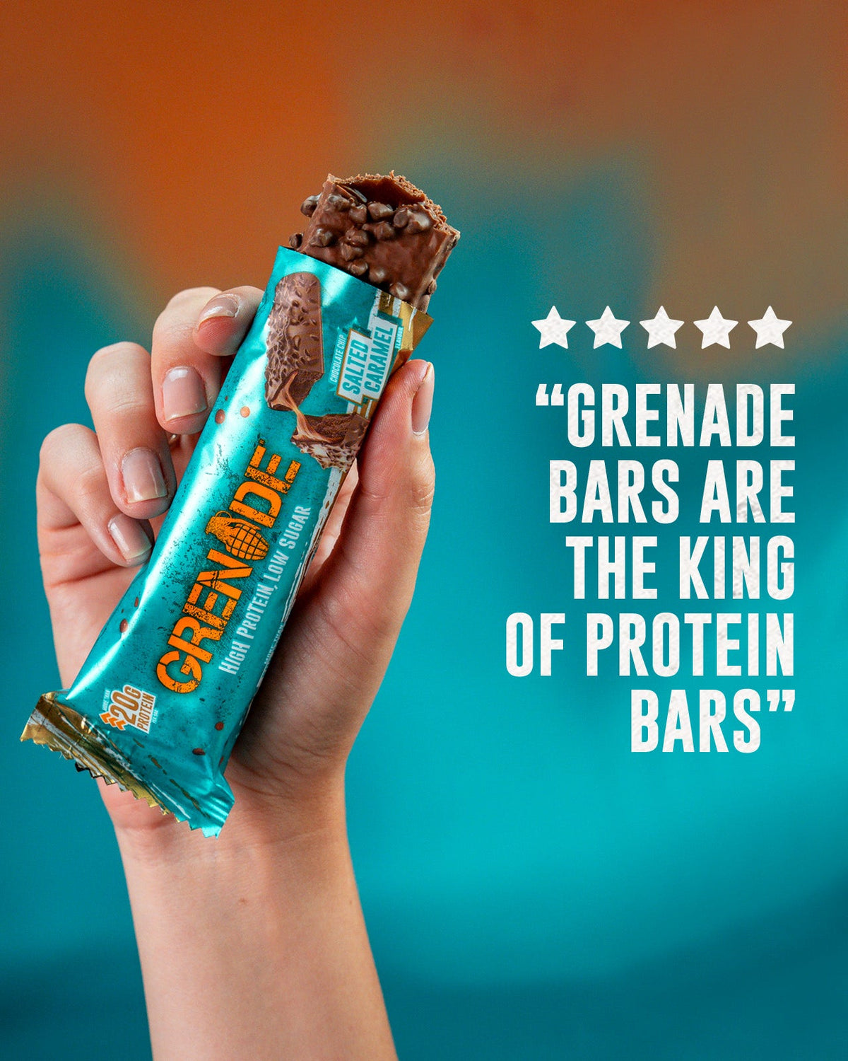Grenade Protein Bar Salted Caramel eiwitreep – sfeerfoto 5