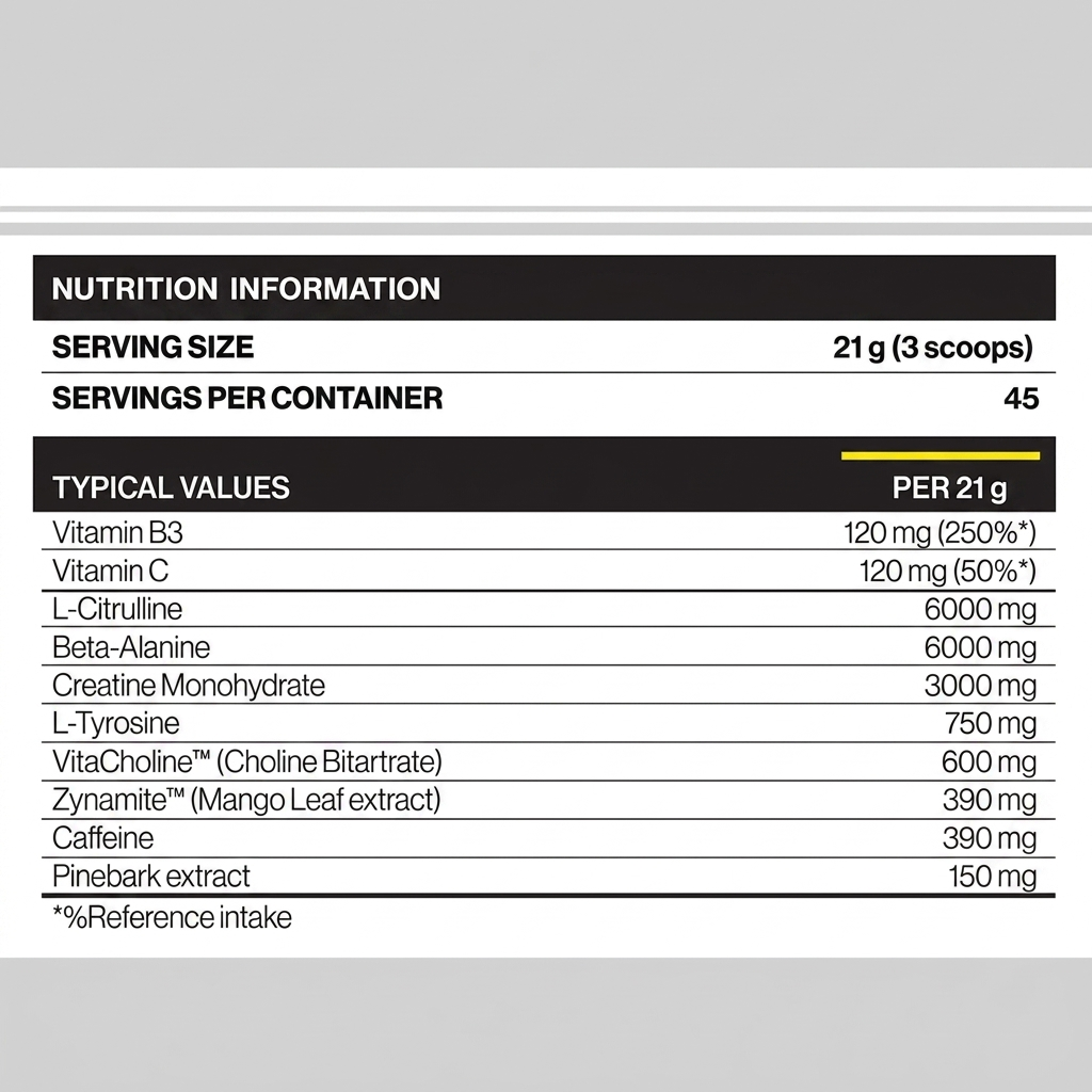 Jack3d Advanced Pre-workout White Energy (315 g)