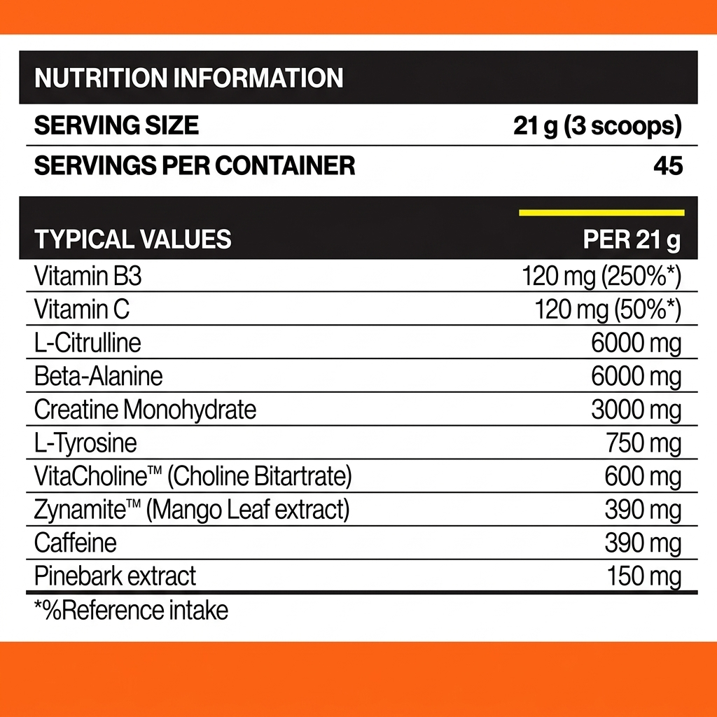 Jack3d Advanced Pre-workout Tropical (315 g)