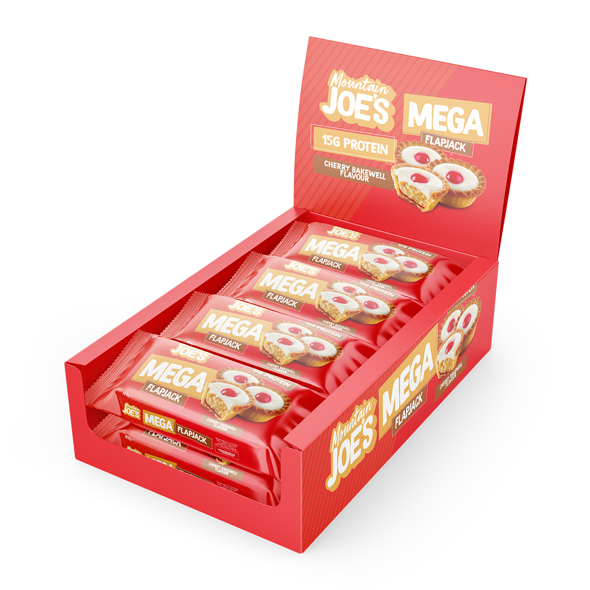 Mountain Joe's Mega Flapjack Cherry Bakewell 12 x 100 g