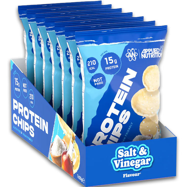 Applied Nutrition Protein Chips - 7 x 50 g - Salt and Vinegar