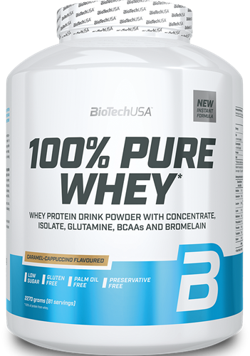 BiotechUSA 100% Pure Whey Caramel-Capuccino (2270 g)