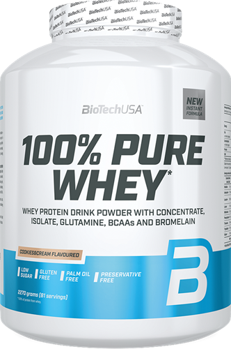 BiotechUSA 100% Pure Whey Cookies & Cream (2270 g)