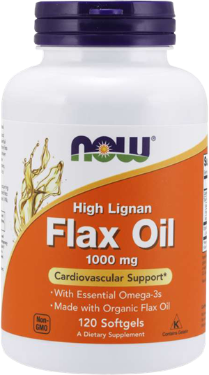 Now Foods Bio Lijnzaadolie (Hoog Lignanengehalte) - 120 Softgels