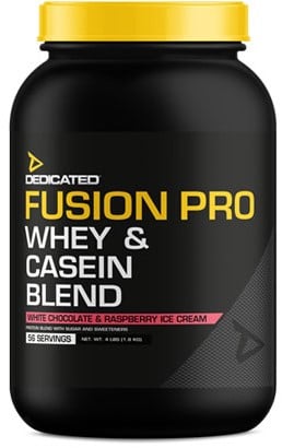 Dedicated Nutrition Fusion Pro White Chocolate & Raspberry Ice Cream (1814 g)