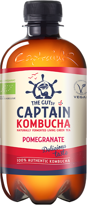 Captain Kombucha Pomegranate 12 x 400 ml