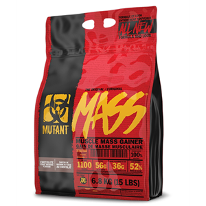 Mutant Mass - Muscle Mass Gainer - Weight Gainer / Mass Gainer - Chocolate Fudge Brownie - 6800 gram (24 Shakes)