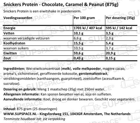 Snickers HiProtein Powder (875 gr) | What’ Sup!