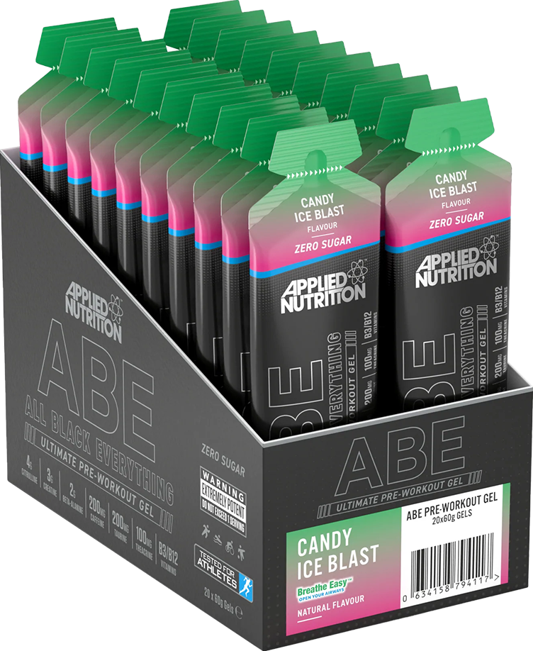 ABE Ultimate PreWorkout Gel Candy Ice Blast (20 x 60 ml) What’ Sup!