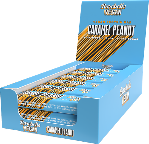 Barebells Vegan Protein Bar Caramel Peanut (12 x 55 g)