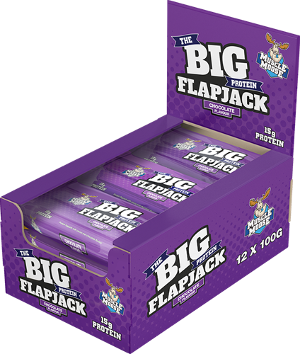 Muscle Moose Big Protein Flapjack Chocolate (12 x 100 g)