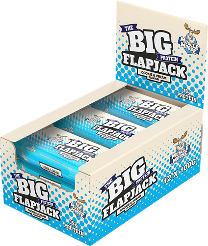 Muscle Moose Big Protein Flapjack Cookie and Cream (12 x 100 g)