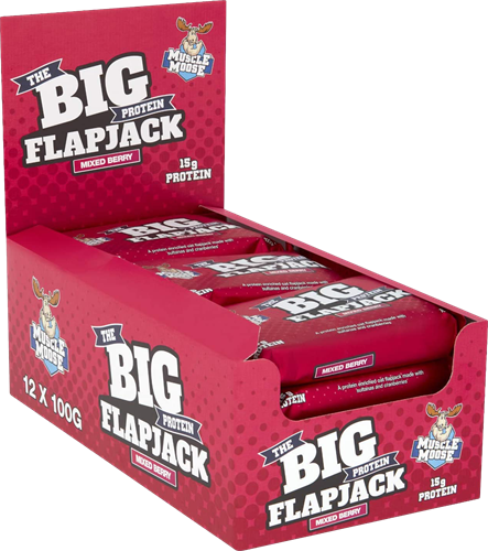Muscle Moose Big Protein Flapjack Mixed Berry (12 x 100 g)