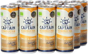 Captain Kombucha Ginger Lemon 12 x 250 ml