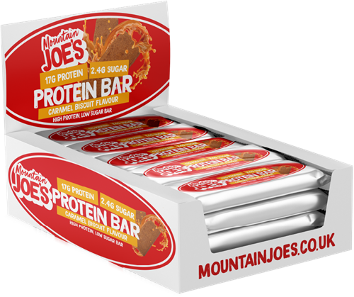 Mountain Joe's Protein Bar Caramel Biscuit (12 x 55 g)