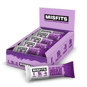 Misfits Vegan Protein Bar Chocolate Caramel (12 x 45 gr)