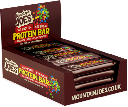 Mountain Joe's Protein Bar Choco Candy Cream (12 x 55 g)