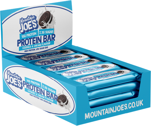 Mountain Joe's Protein Bar Chocolate Cookie Cream (12 x 55 g)