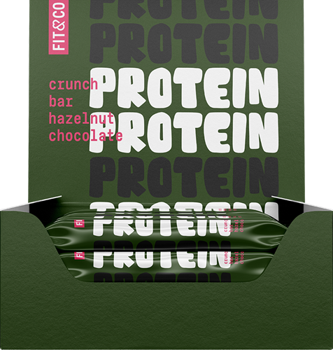 Fit & Co Protein Crunch Bar Hazelnut Chocolate (10 x 55 g)