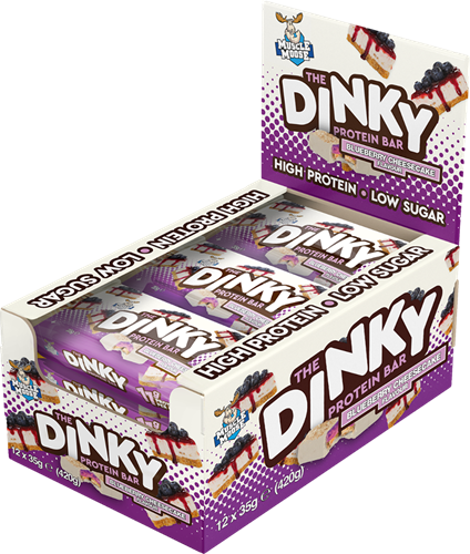 Muscle Moose The Dinky Protein Bar Blueberry Cheesecake (12 x 35 g)