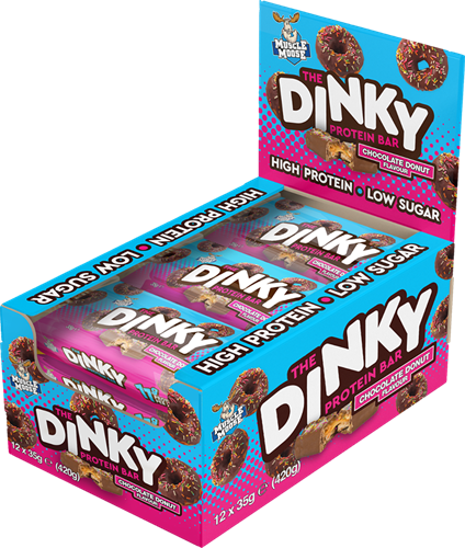 Muscle Moose The Dinky Protein Bar Chocolate Donut (12 x 35 g)