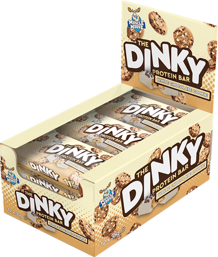 Muscle Moose The Dinky Protein Bar White Chocolate Cookie (12 x 35 g)