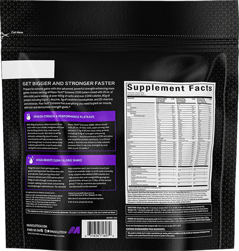 MuscleTech Mass Tech Extreme 2000 Vanilla Milkshake (2720 g)-2